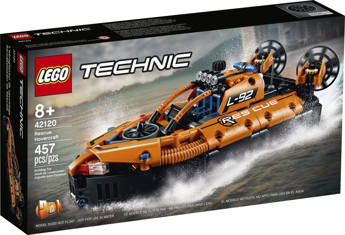 LEGO Technic 42120 - Aéroglisseur de Sauvetage 2-en-1 (457 pièces) Neuf 2021