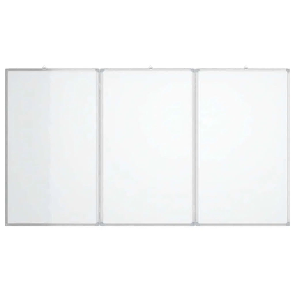 Tableau Blanc magnétique Pliable 180x80 cm Aluminium avec Cadre Robuste Support Mural pour Affichage, présentation, Bureau, école, Salle de réunion ou Exposition