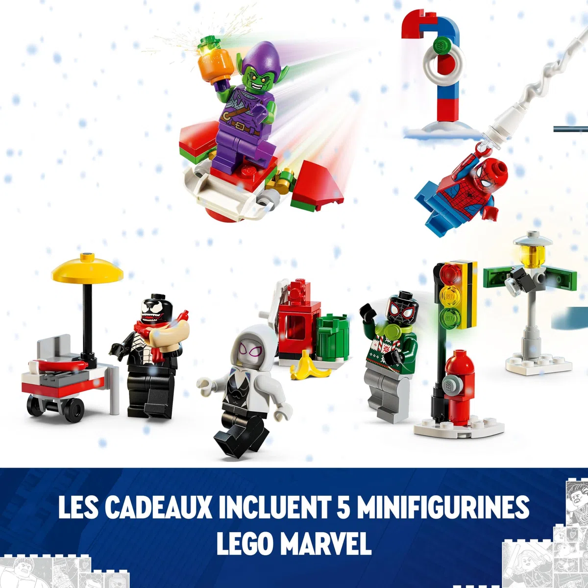 LEGO Marvel Calendrier de l’Avent Spider-Man 2024 pour Enfants - Petits Modèles de Super-Héros à Construire - Cadeau de Noël Amusant à Offrir aux Garçons et Filles de 7 Ans et Plus 76293