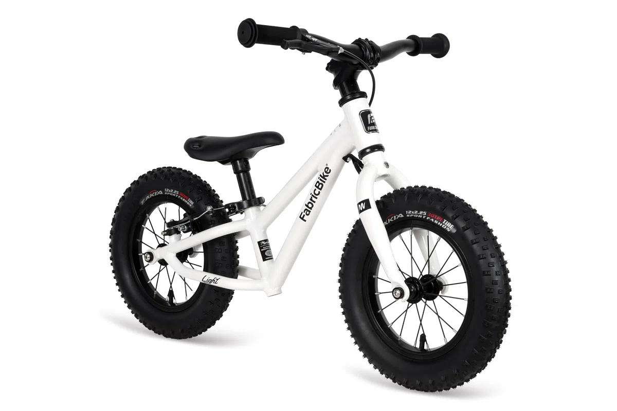 FabricBike Mini Light Draisienne Enfant 12 Pouces – Ultra Légère (3,4 kg), Cadre Aluminium 6061, Réglable, 2 Versions (avec ou sans Pneus Crantés), 2–5 Ans