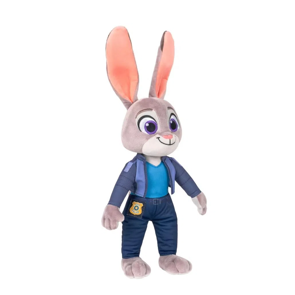 Disney Peluche Judy Hopps de Zootropolis 2 de 35,6 cm – Plus de 10 sons et phrases – Jouets en peluche pour enfants et enfants d'âge préscolaire – À partir de 3 ans
