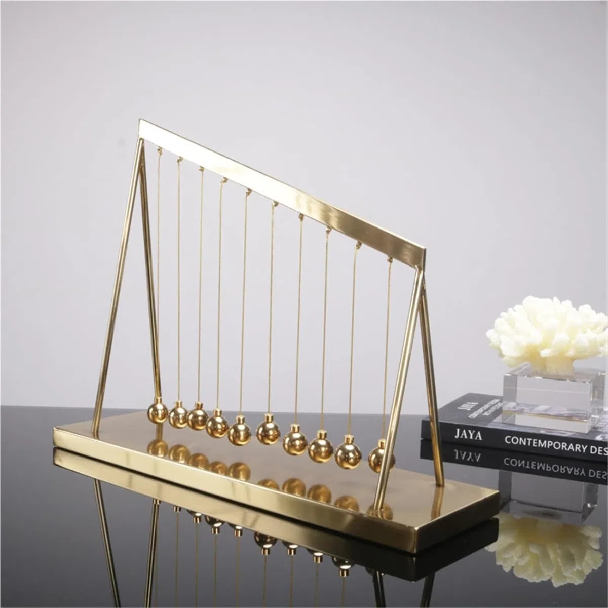 Grands Newtons Cradle 10 Balles d'équilibre en métal