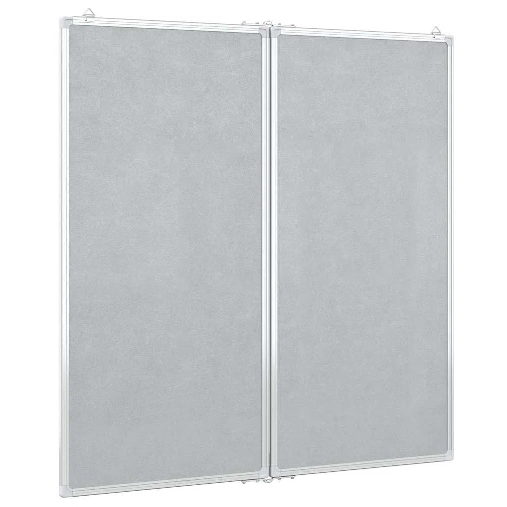 Tableau Blanc magnétique Pliable 100x100 cm Aluminium avec Cadre Robuste Surface Lisse pour Bureau école Maison Affichage et présentation