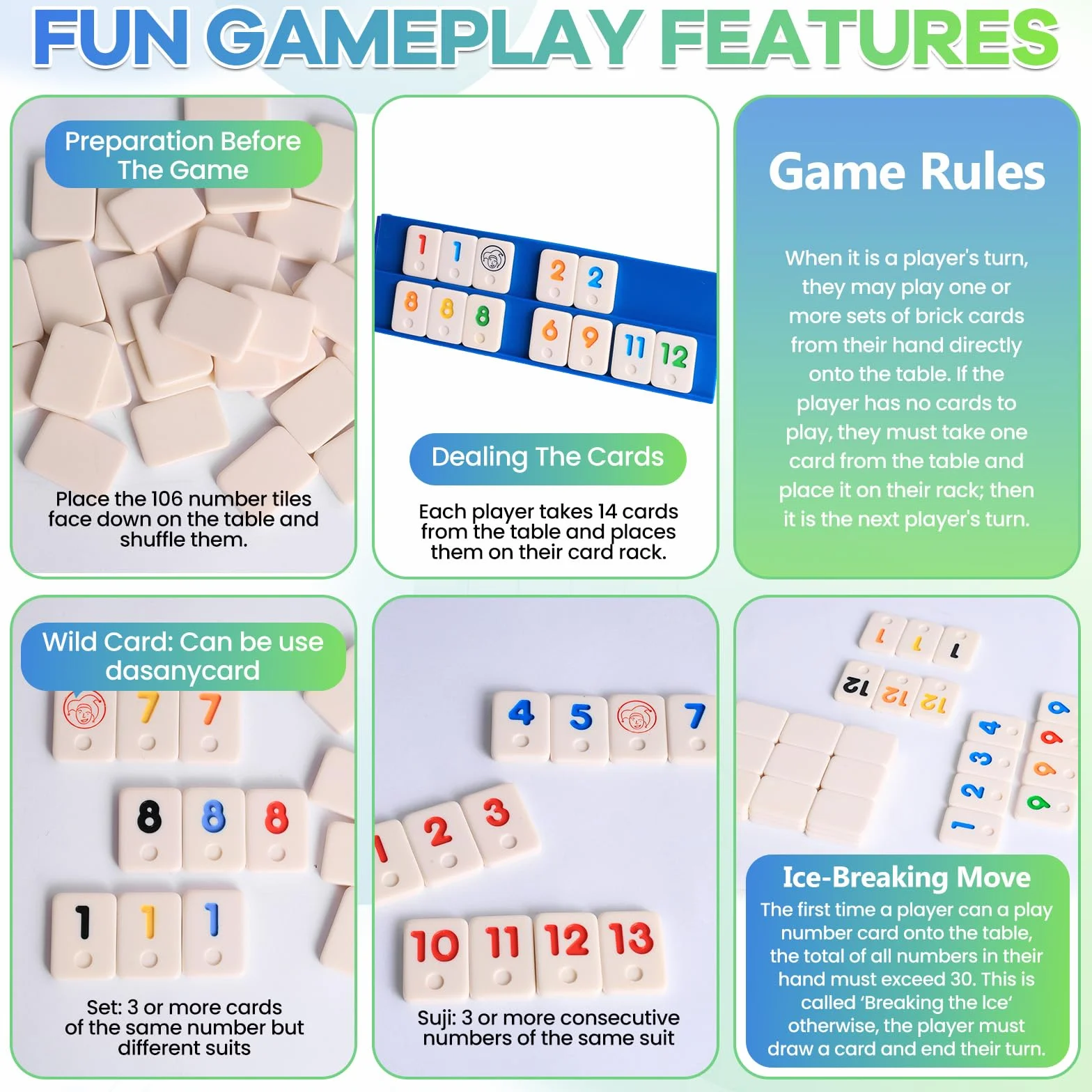 Rummy Cup Original Jeu de société Rummy Cup avec cordon de serrage pour adultes, 160 pierres, jeu de société pour 2 à 6 joueurs, avec 6 supports de jeu, 1 dé