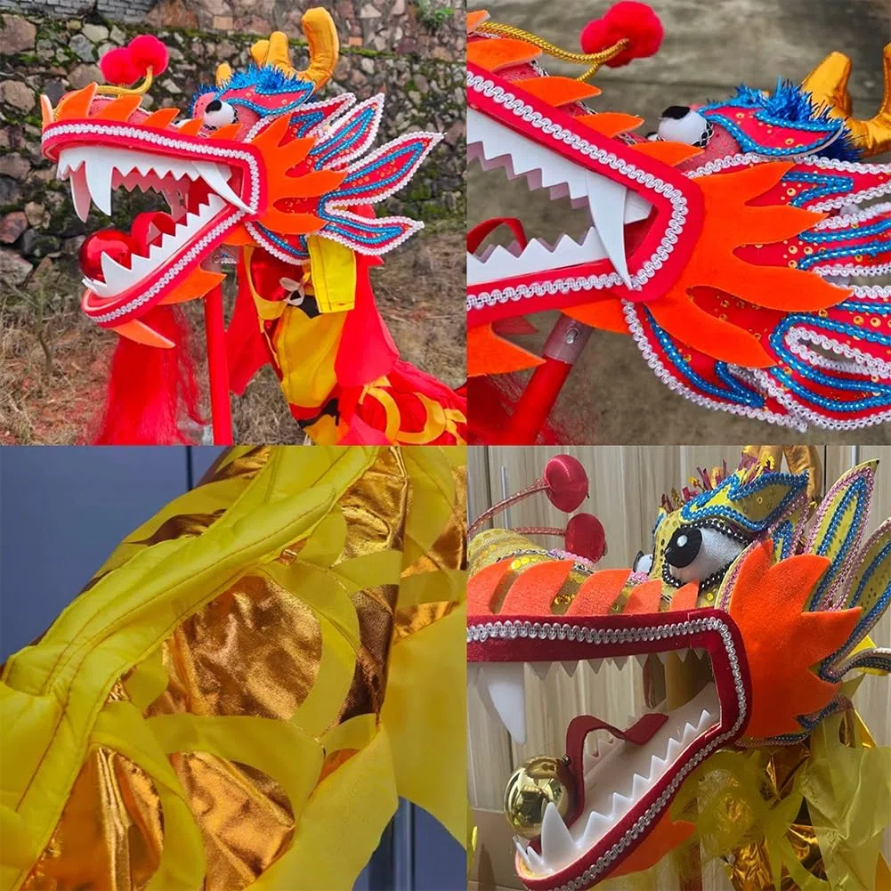 Ensemble de costumes danse du dragon en tissu Oxford soie