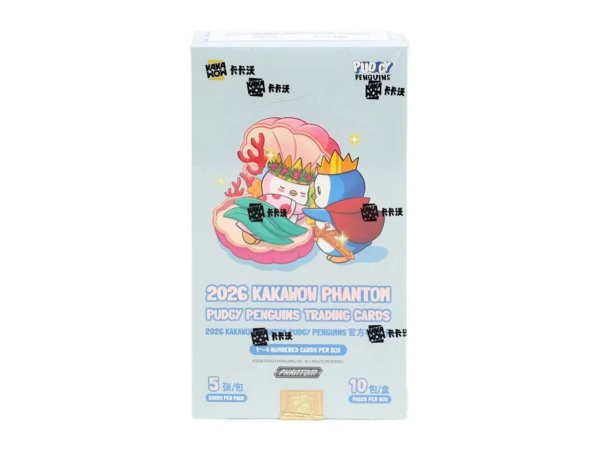Kakawow Phantom Pudgy Penguins Boîte de cartes à collectionner 2026 (1 à 4 cartes numérotées par boîte)