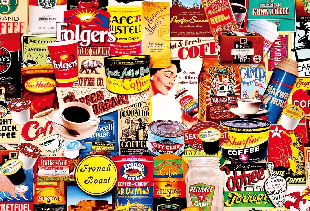 1000 Piece Jigsaw Puzzle (49 X 72cm) Vintage Art Coffee by Beverly
