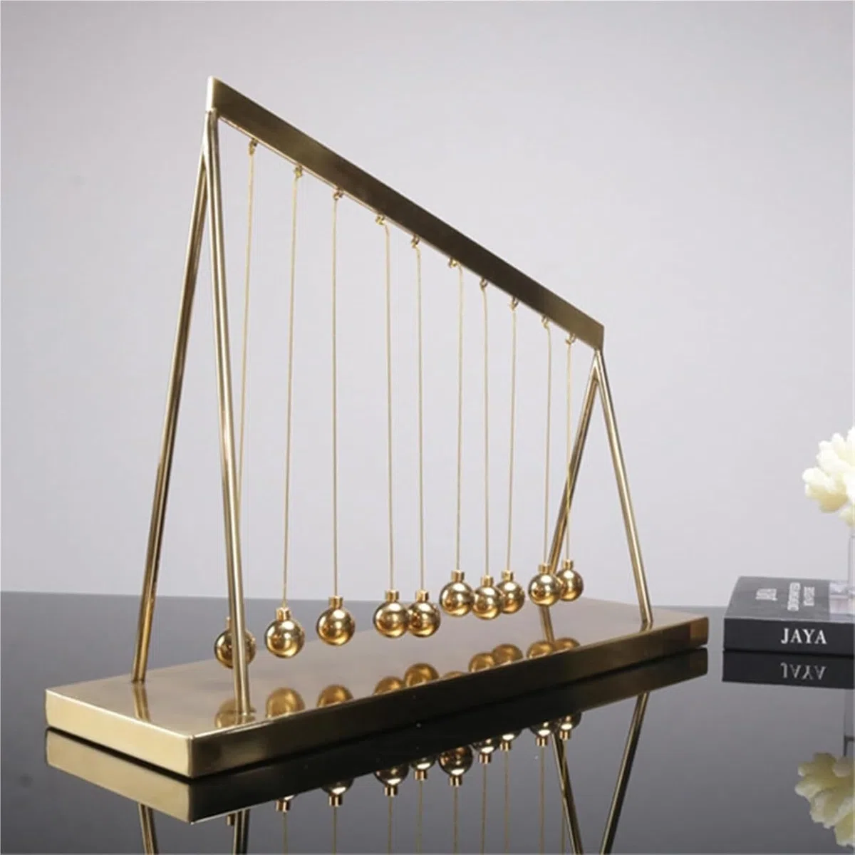 Grands Newtons Cradle 10 Balles d'équilibre en métal