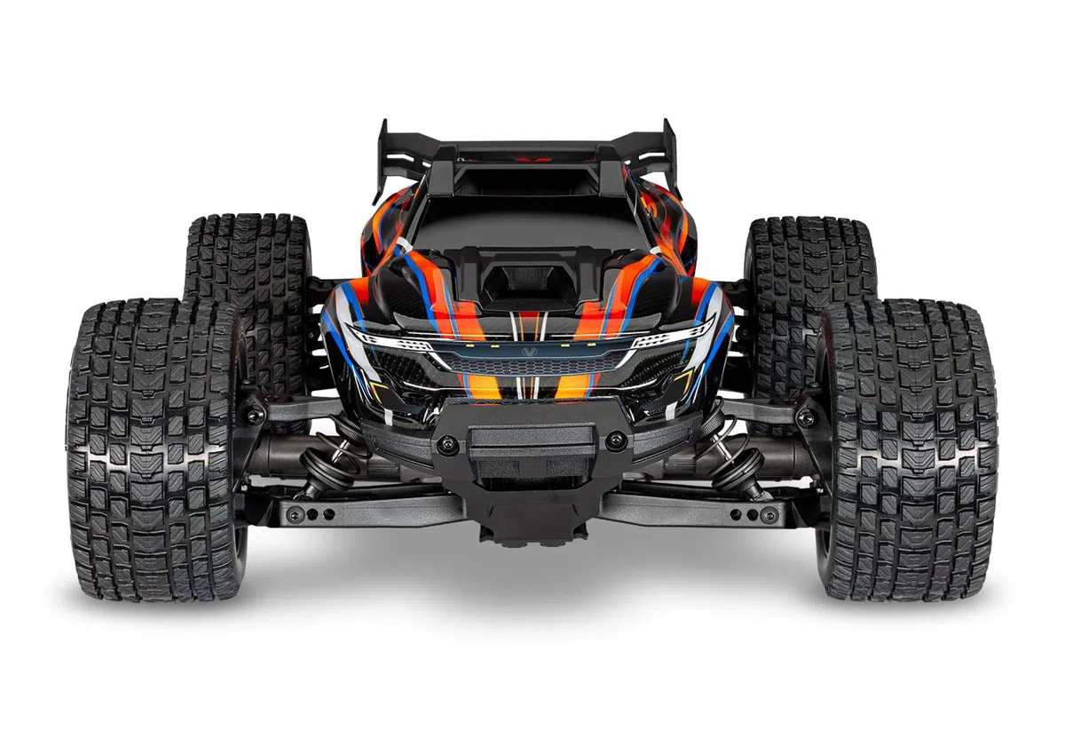 TRAXXAS MINI-XRT 3S-Power 4x4 Orange 1/16 Monster Truck RTR Brushless, Pièces HD avec 2S Lipo/Chargeur