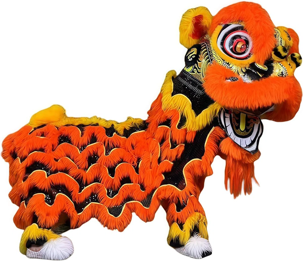 Ensemble de Costume de Danse du Lion pour Le Nouvel an, idéal pour Les décorations festives et comme Cadeau culturel.