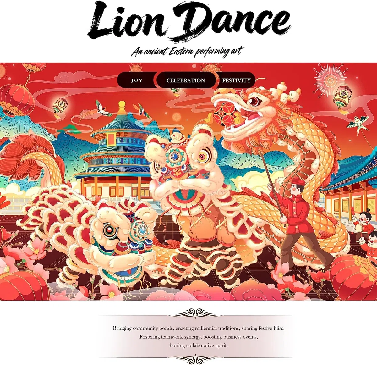 Ensemble de Costume de Danse du Lion pour Le Nouvel an, idéal pour Les décorations festives et comme Cadeau culturel.