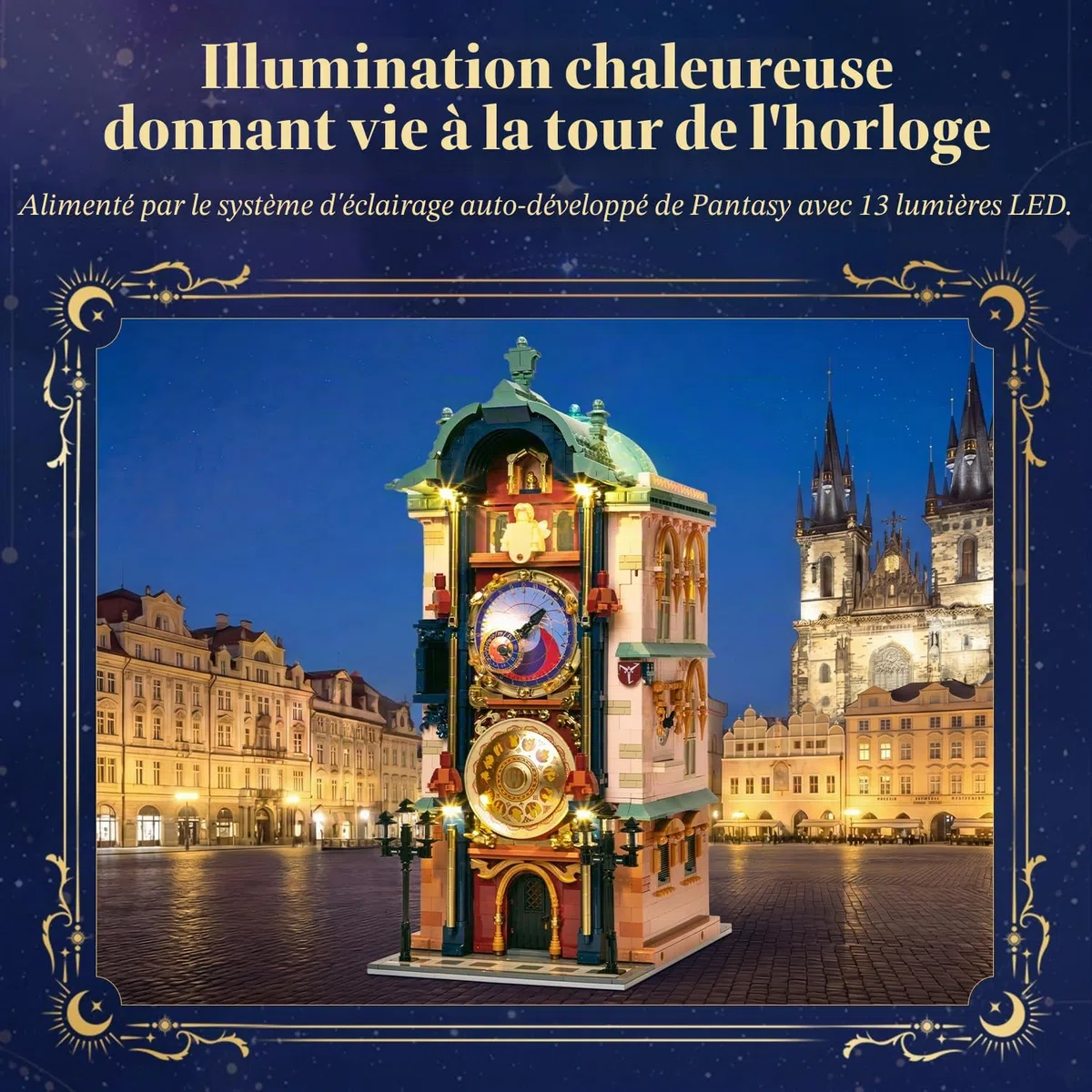 PAN TASY Horloge Astronomique de Prague, bâtiment modulaire pour Adultes