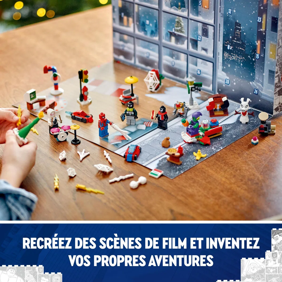 LEGO Marvel Calendrier de l’Avent Spider-Man 2024 pour Enfants - Petits Modèles de Super-Héros à Construire - Cadeau de Noël Amusant à Offrir aux Garçons et Filles de 7 Ans et Plus 76293
