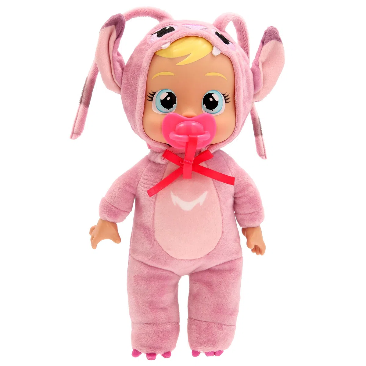 Cry Babies Disney Angel Poupée bébé en Peluche Poupée bébé en Peluche habillée inspirée d’Angel, l’Amie de Stitch de Disney, Qui pleure de Vraies Larmes Filles-garçons à partir de 3 Ans