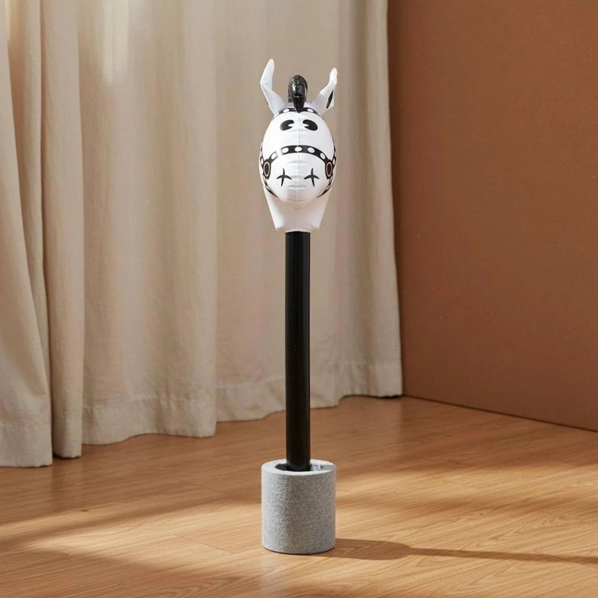 MagiDeal Cheval Gonflable Jouet Cheval Bâton Accessoire Fête Décor Enfant Construction Renforcée Soudures Précises Sécurité sans Bords Durs Convient aux Fêtes, Rouge