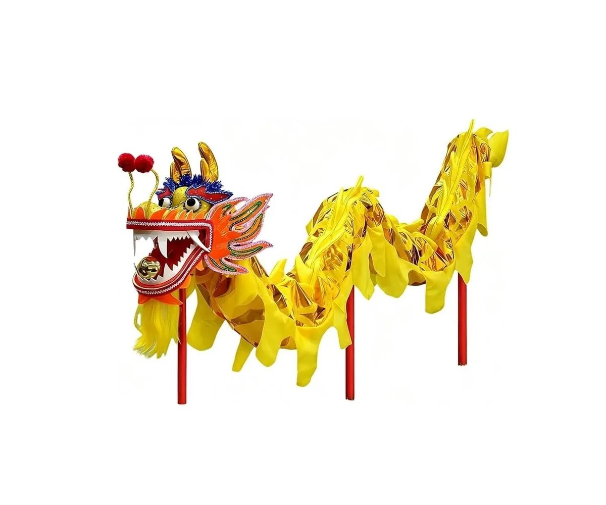 Ensemble de costumes danse du dragon en tissu Oxford soie