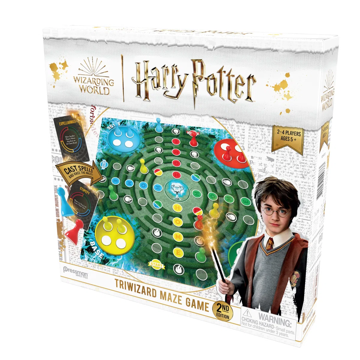 Pressman Harry Potter Jeu Labyrinthe Triwizard 2e édition | Course pour ramener Tous Vos pions à la Maison pour Gagner | pour 2 à 4 Joueurs, à partir de 5 Ans