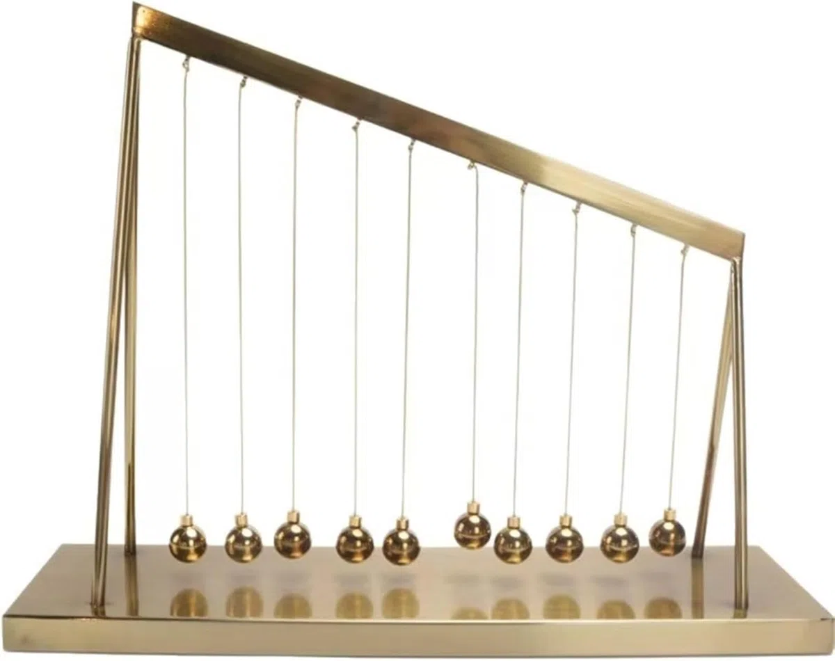 Grands Newtons Cradle 10 Balles d'équilibre en métal