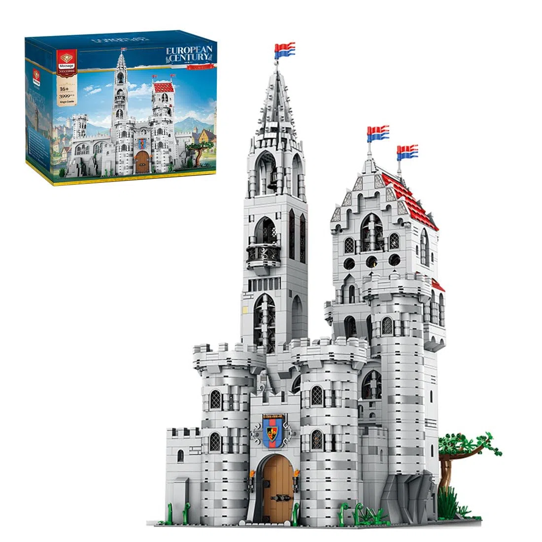 Ensemble de briques classiques médiévales européennes (3999 pièces)