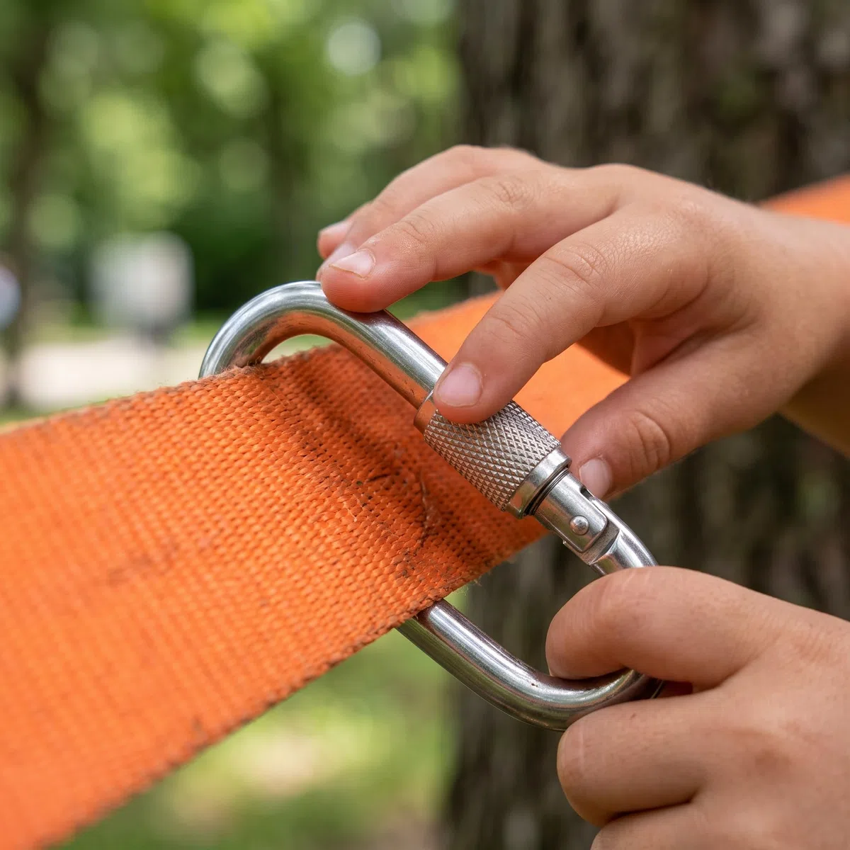 s d'obstles pour enfants, Kit slkline en nylon et métal, Jeu extérieur pour motricité