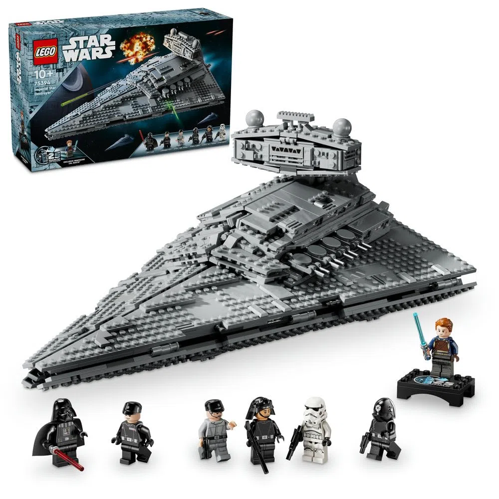 LEGO Star Wars 75394 Destroyer Stellaire de Classe Impérial - Jeu de Construction avec Vaisseau Spatial - Intérieur Détaillé - 7 Minifigurines dont Dark Vador - Cadeau pour Garçon dès 10 ans ou Adulte