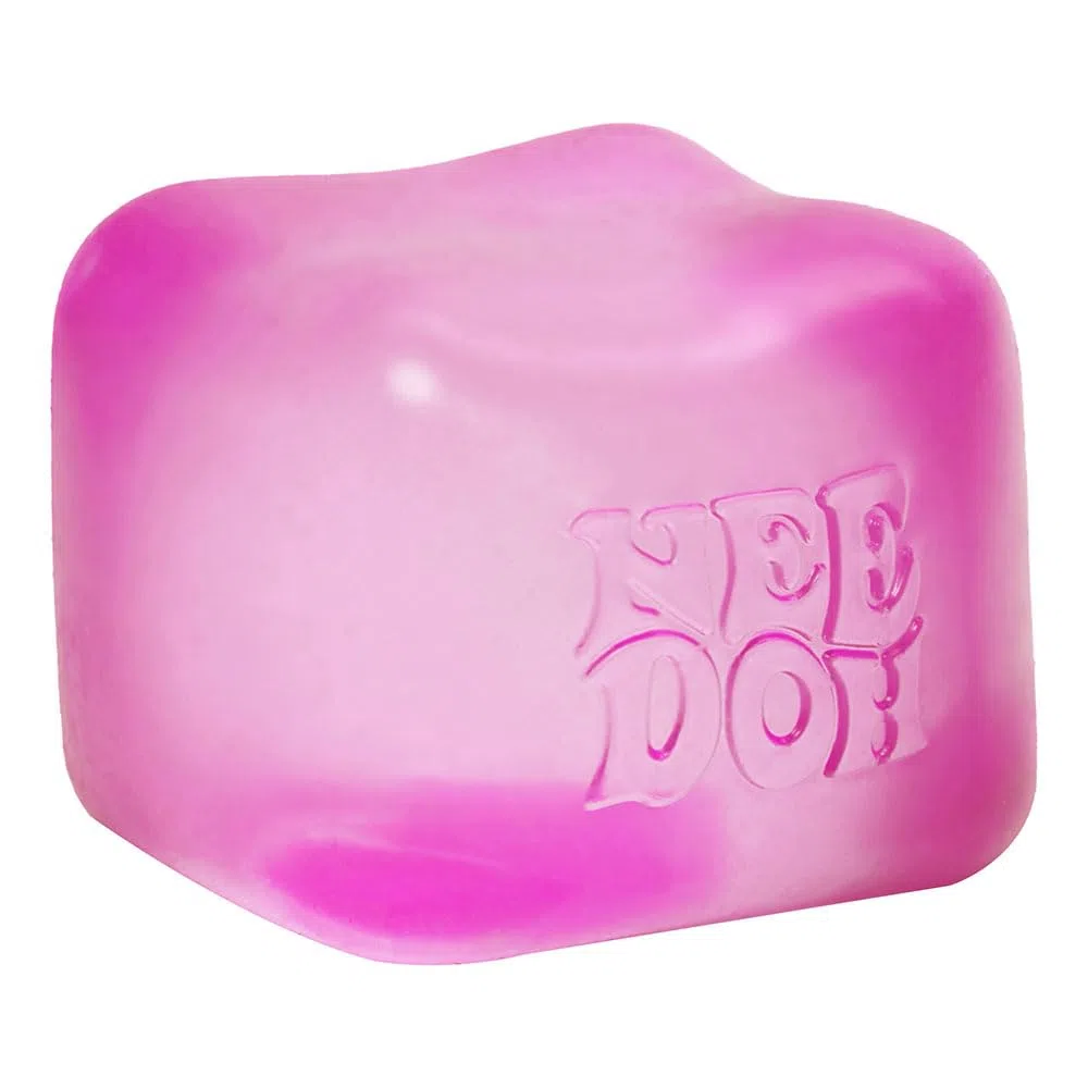 Schylling Needoh Lot de 3 Jouets sensoriels Cube avec Un écrasement Super Solide – revient Toujours à sa Forme carrée – Les Couleurs Peuvent Varier