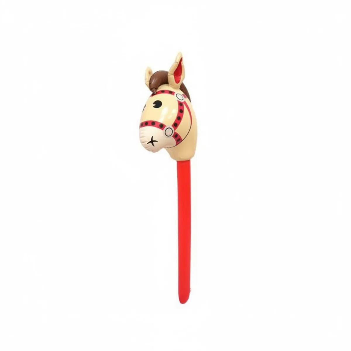 MagiDeal Cheval Gonflable Jouet Cheval Bâton Accessoire Fête Décor Enfant Construction Renforcée Soudures Précises Sécurité sans Bords Durs Convient aux Fêtes, Rouge