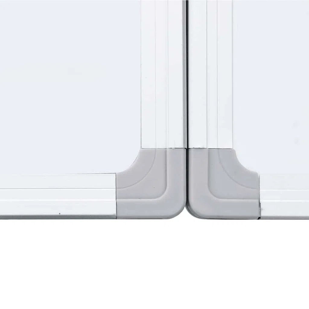 Tableau Blanc magnétique Pliable 180x80 cm Aluminium avec Cadre Robuste Support Mural pour Affichage, présentation, Bureau, école, Salle de réunion ou Exposition