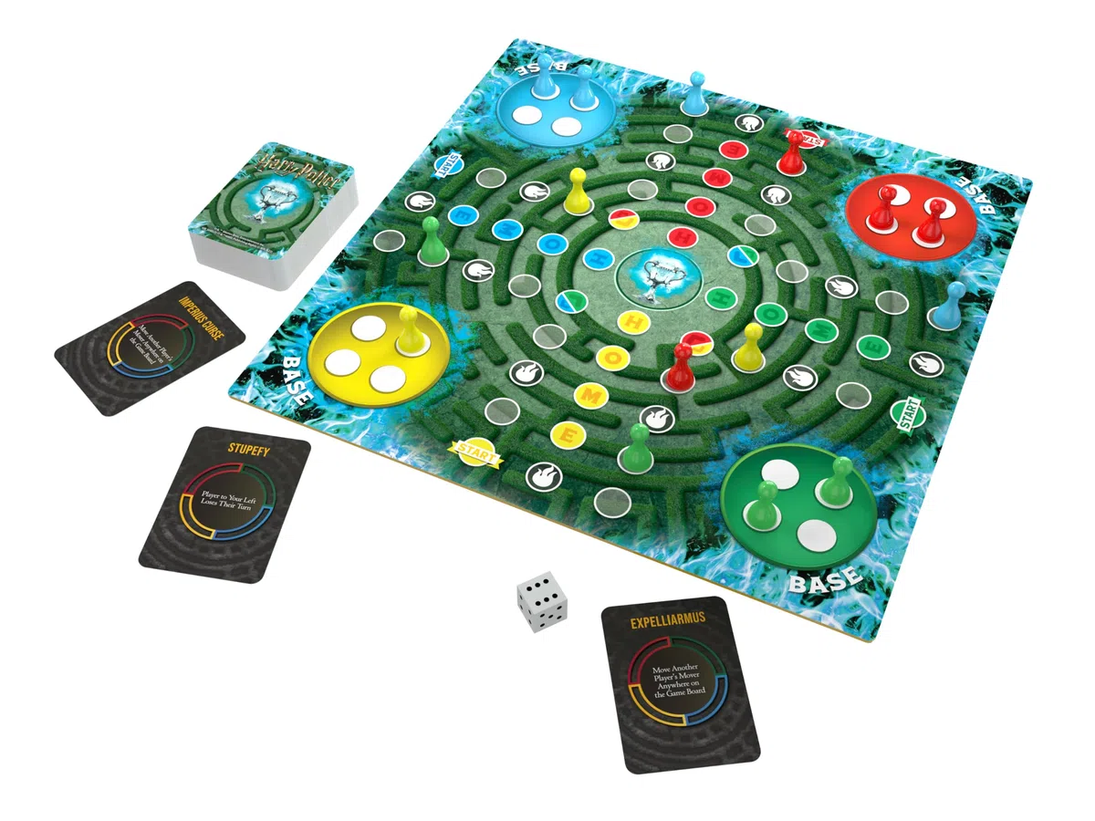 Pressman Harry Potter Jeu Labyrinthe Triwizard 2e édition | Course pour ramener Tous Vos pions à la Maison pour Gagner | pour 2 à 4 Joueurs, à partir de 5 Ans