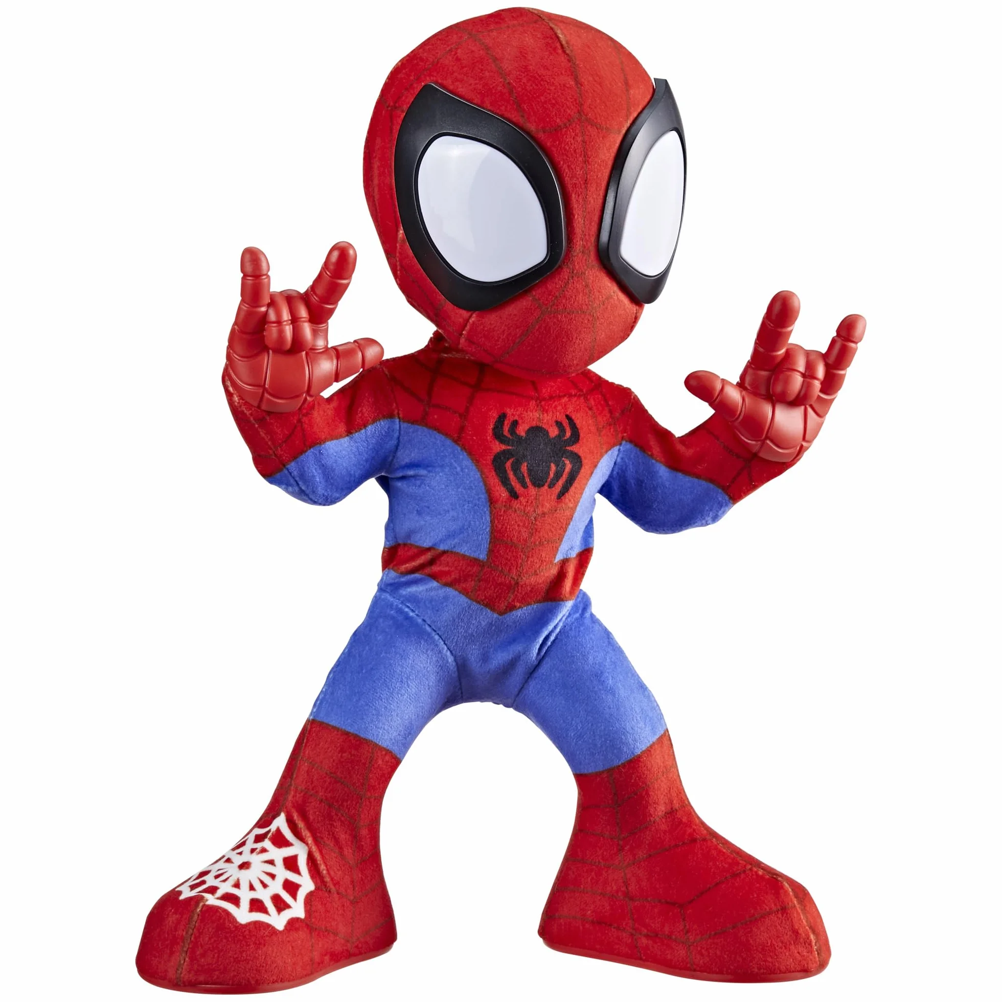 Hasbro Spidey et Ses Amis Extraordinaires, Spidey Danse et Rampe Peluche Interactive, Jouet Préscolaire pour Enfants Dès 3 Ans, Filles et Garçons, Version Anglaise