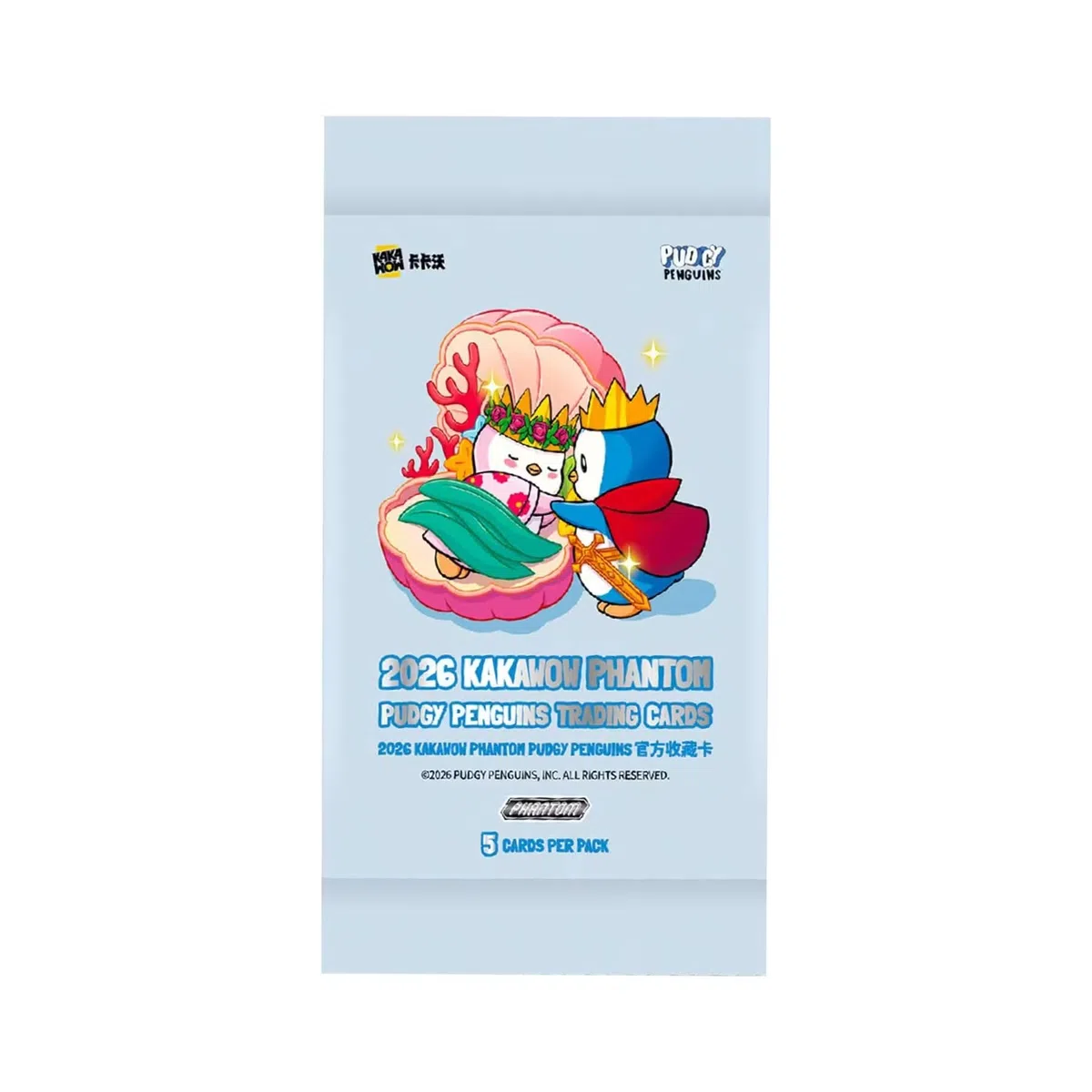 Kakawow Phantom Pudgy Penguins Boîte de cartes à collectionner 2026 (1 à 4 cartes numérotées par boîte)