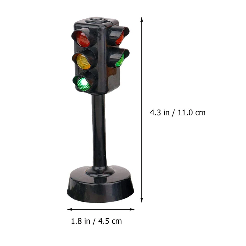 TOYANDONA Lot De 3 Jouets Feux De Signalisation Miniatures pour Enfants Modèles Éducatifs Précoces pour Apprentissage Sécurité Routière Jouets D'Éveil pour Jeux Intérieurs Et Extérieurs