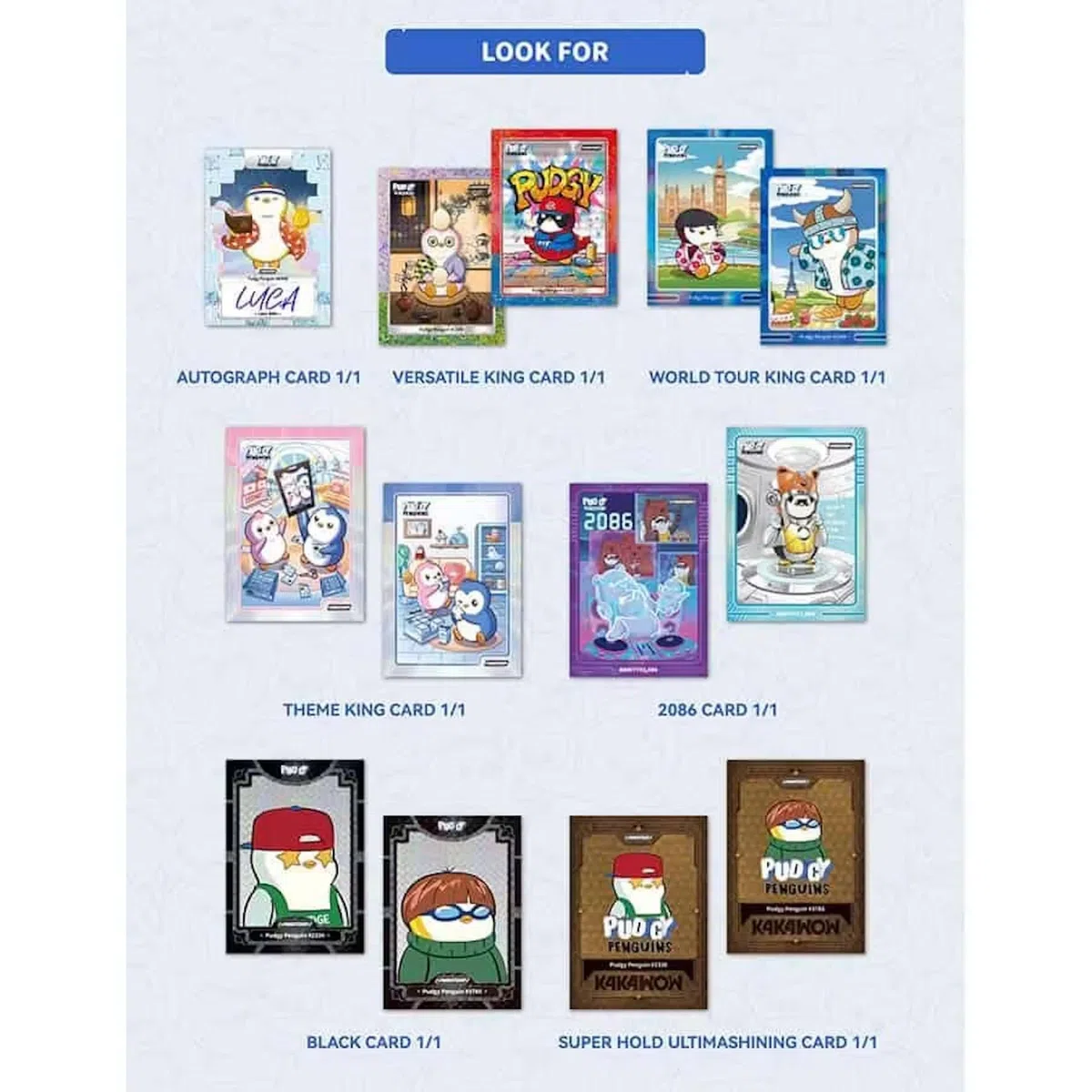 Kakawow Phantom Pudgy Penguins Boîte de cartes à collectionner 2026 (1 à 4 cartes numérotées par boîte)